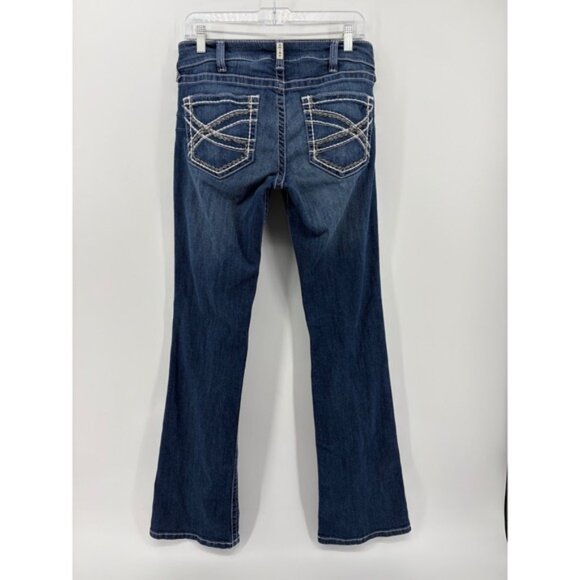 Ariat Real Denim Women's Bootcut Jeans Marine Mid Rise Size 30L - Picture 2 of 8
